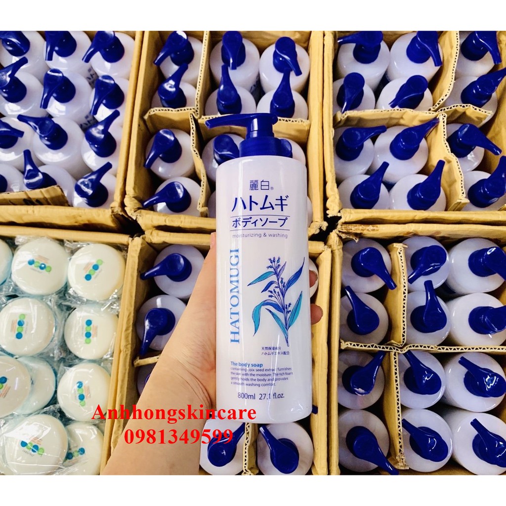 Sữa tắm Hatomugi moisturizing washing 800ml