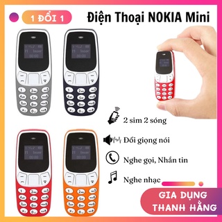 Điện thoại mini 3310 - Điện thoại thông minh, Thay đổi giọng nói, 2 sim 2 sóng, Nghe nhạc, Nhắn tin, Gọi điện, Pin khủng