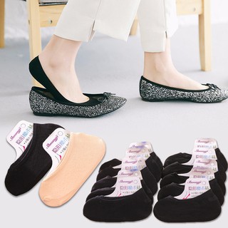 10 đôi tất hài nữ có silicon sau gót chống trượt