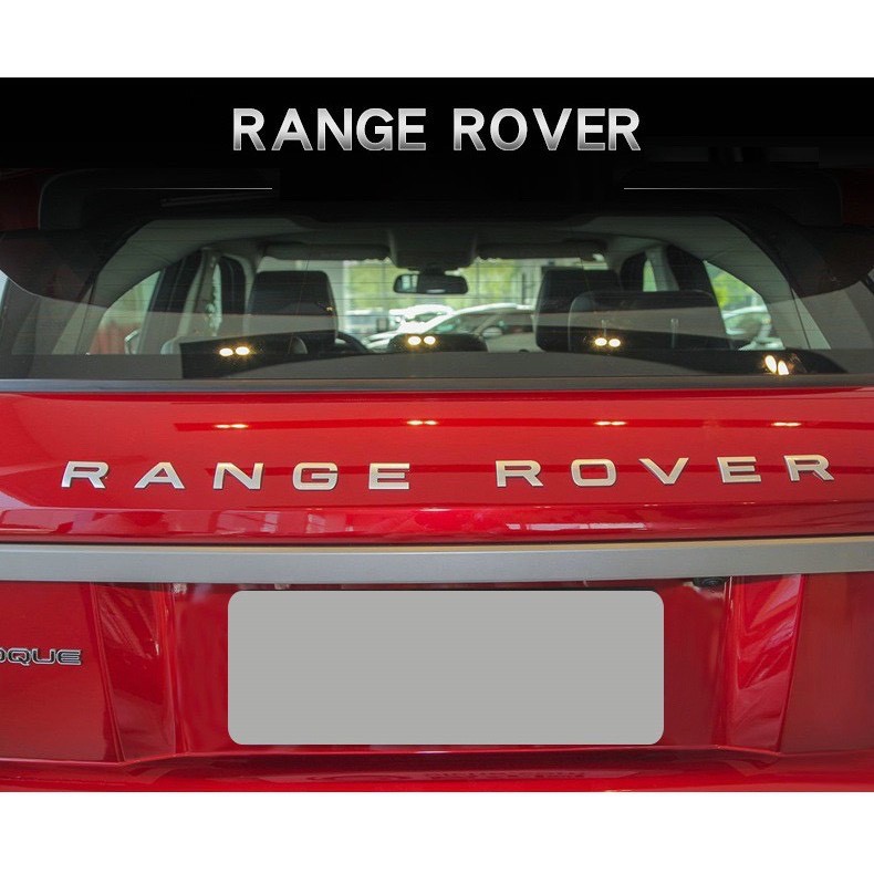 Tem RANGE ROVER chữ nổi 3D trang trí xe hơi 4 màu sang trọng