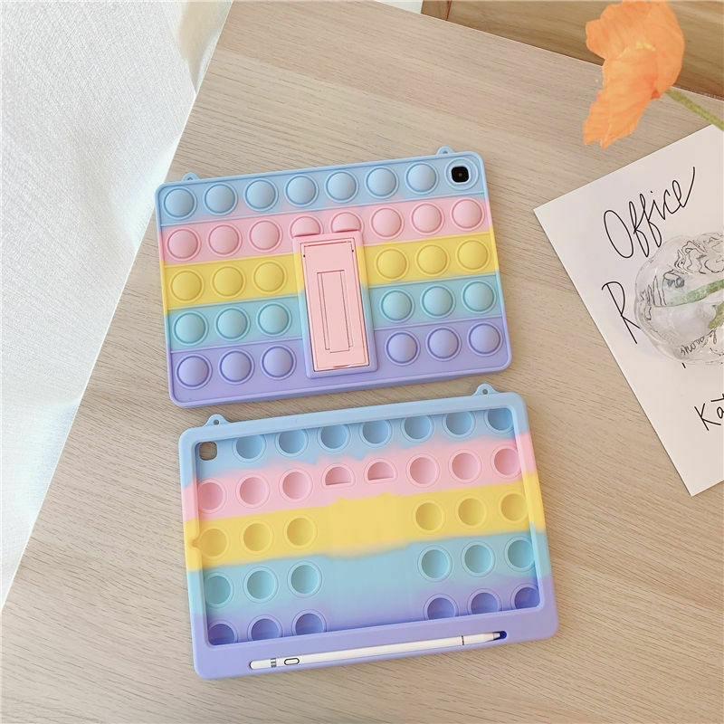 Ốp Máy Tính Bảng Bóp Bong Bóng Có Ngăn Đựng Bút Cho Samsung Galaxy Tab S6 Lite 10.4 Sm-P610 Sm-P615 Sm-P617