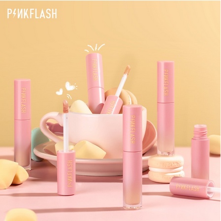 Kem che khuyết điểm dạng lỏng Pinkflash OhMyBreath thoáng khí lâu trôi mịn màng che phủ toàn diện
