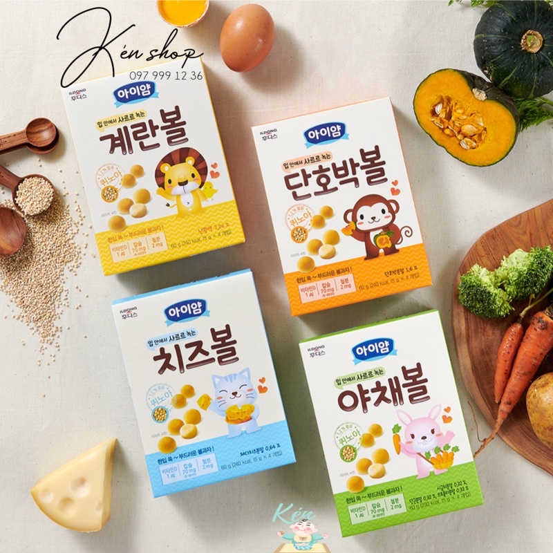 Bánh bi ILDONG tập ăn dặm cho bé 7M+