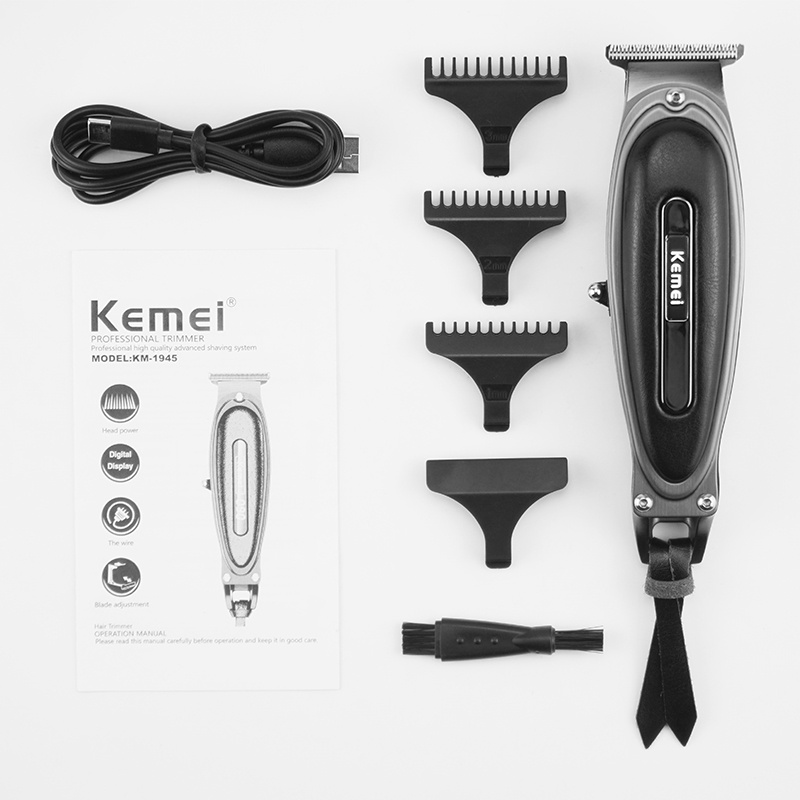 Tông đơ Kemei KM-1945 dùng điện cắt tóc chính xác nhanh chuyên nghiệp cho nam