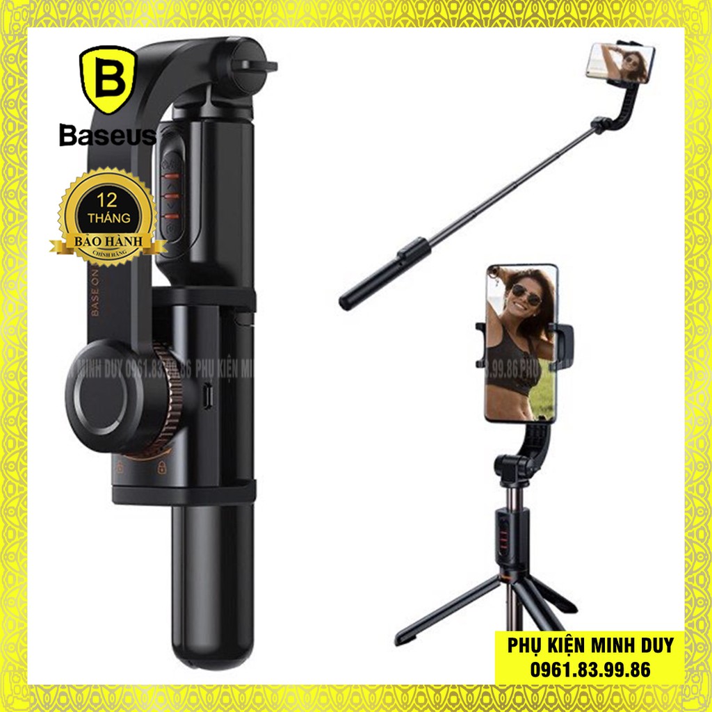 Gậy tự sướng tích hợp Gimbal chống rung thông minh Baseus Lovely Uniaxial Bluetooth Folding Stand Selfie Stabilizer ❤