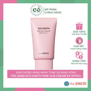 Mẫu Mới Kem chống nắng THE SAEM Eco Earth Sun Cream Ex 50ml