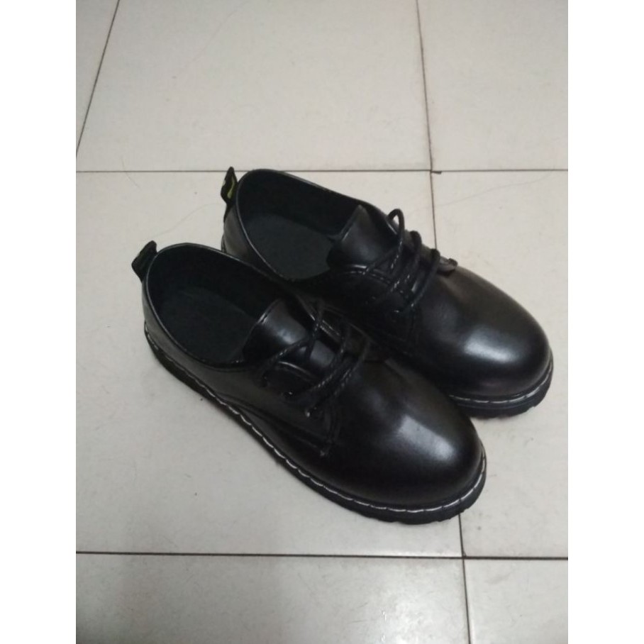 Giày oxford nữ da PU trơn đế răng cưa kiểu dáng ulzzang Giày nữ  học sinh hàn quốc