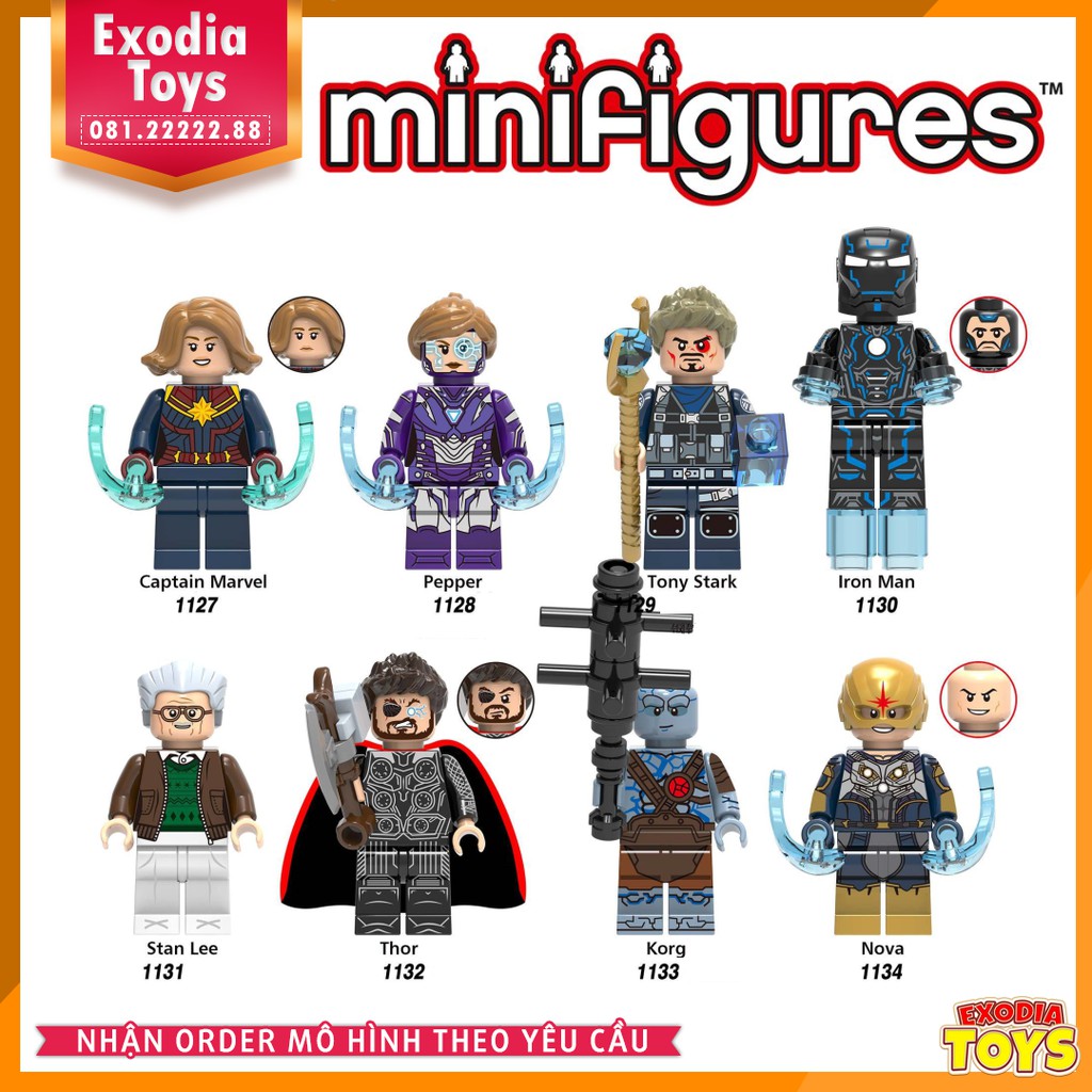 Xếp hình minifigure Marvel Biệt Đội Siêu Anh Hùng Avengers : Infinity War  - Đồ Chơi Lắp Ghép Sáng Tạo - X0240