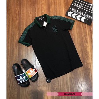 Áo phông có cổ nam hè logo BT cổ xanh, hàng có bigsize TKBN