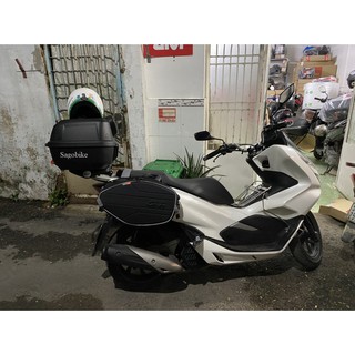 Thùng xe PCX , thùng Givi E43NTL, gối tựa lưng BE43N, baga SRVPCX, túi cặp hông Givi EA101B, hàng Givi chính hãng