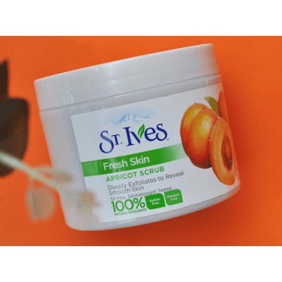 [HÀNG CHÍNH HÃNG] Kem Tẩy Tế Bào Chết Dạng Hũ ST.IVES Fresh Skin Apricot Scrub - Mỹ