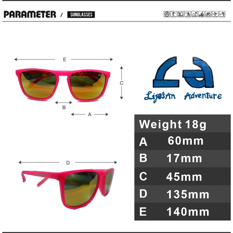 [Siêu Nhẹ] Kính Mát SuperDry ( Trắng Đen ) Chỉ 18g, Chống Nắng,Chống UV400,Chống Chói, Tặng Ngay Hộp Cứng Và Khăn Lau | BigBuy360 - bigbuy360.vn