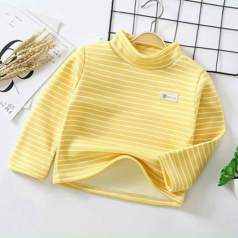 (jean baby kho sỉ) áo nỉ lót lông ,giữ nhiệt cổ ba phân hàng quảng châu cho bé