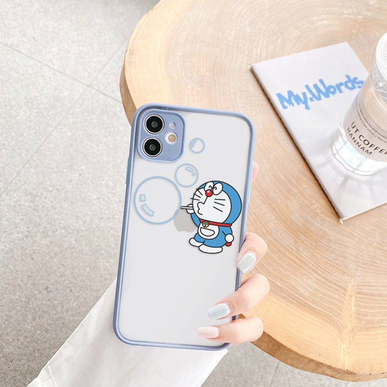 Ốp lưng iphone Doraemon Big Ball nhám viền nổi cong 6/6plus/6s/6splus/7/7plus/8/8plus/x/xr/xs/11/12/pro/max/plus/promax