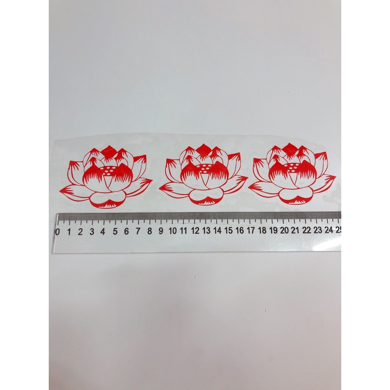 LOGO in ủi áo trực tiếp hình hoa sen