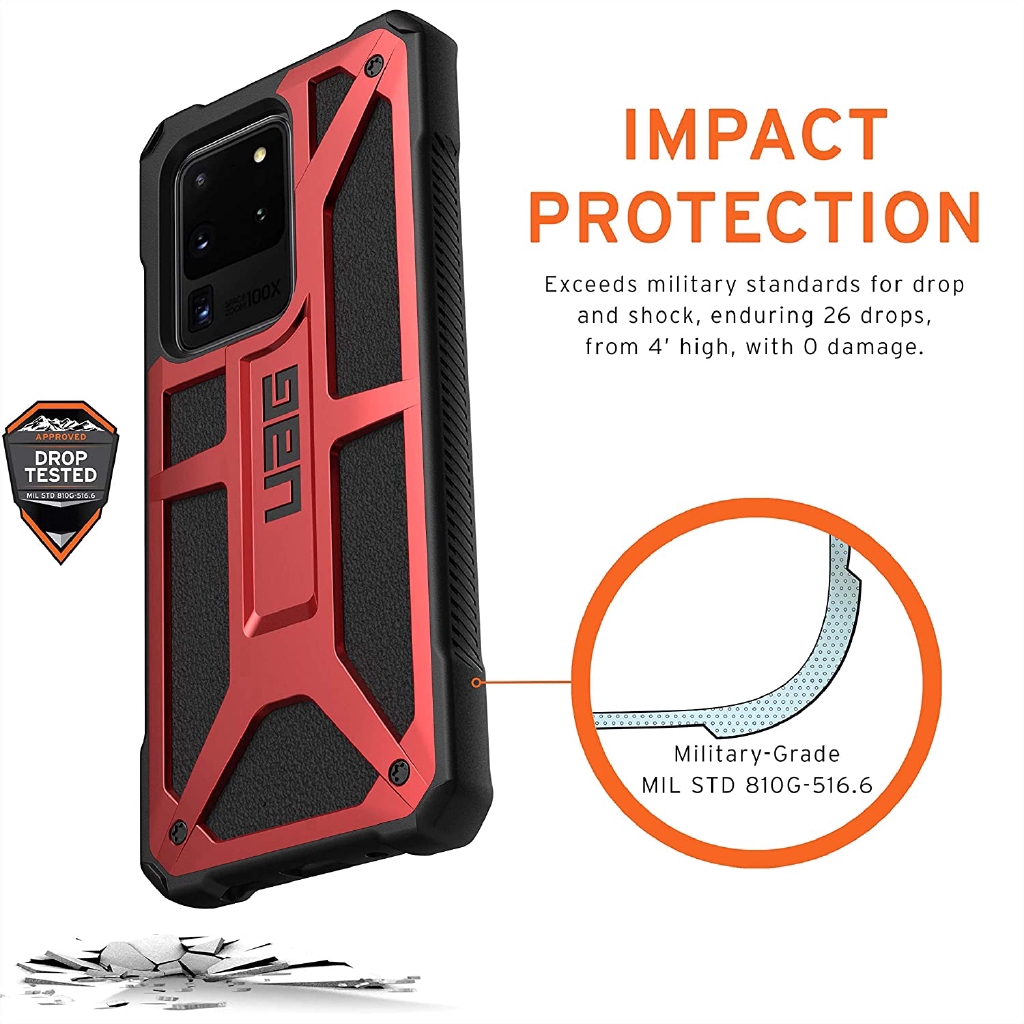 Ốp Điện Thoại UAG Monash Series UAG Bằng Da Cứng Cho Samsung Galaxy s22 + s23 + s21 + s20 + note20 ultra NOTE10 S10 5G plus