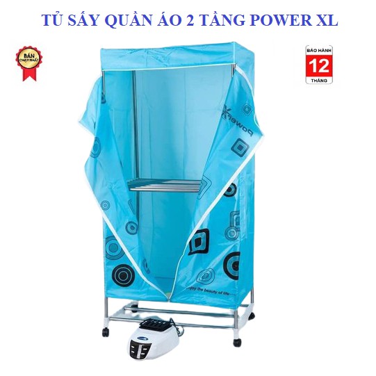 TỦ SẤY QUẦN ÁO CÓ ĐIỀU KHIỂN TỪ XA MẪU MỚI POWER XL / NINESHIELD NỘI ĐỊA TRUNG