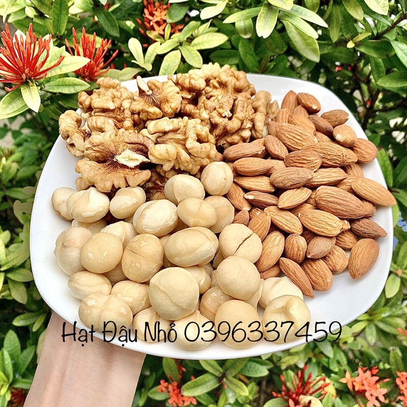 Mix 3 loại hạt dinh dưỡng cao cấp (Hạnh nhân -Óc chó - Macca)