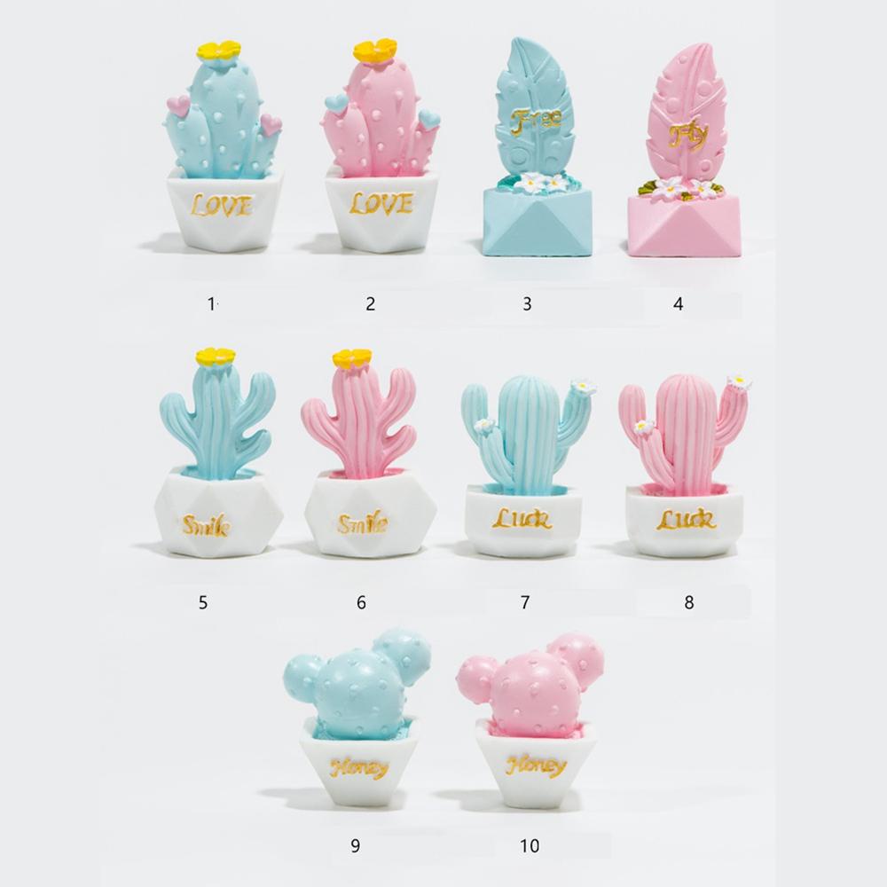 Set 1 / 5 Mô Hình Cây Xương Rồng Mini Trang Trí Tiểu Cảnh