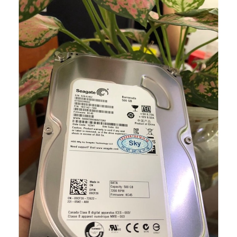 HDD Seagate Barracuda 500GB 7200RPM 3.5inch SATA3 Chính Hãng - Bảo hành 2 năm