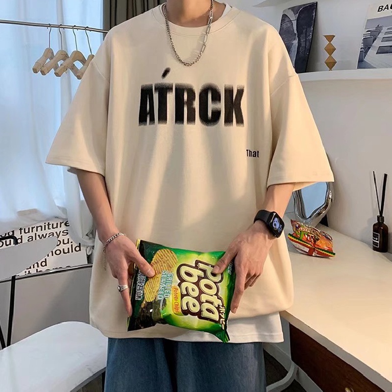 Áo Thun Dáng Rộng In Họa Tiết Hoạt Hình Phong Cách Hip Hop Thời Trang Mùa Hè Cho Nam Giới Có Size M-5XL