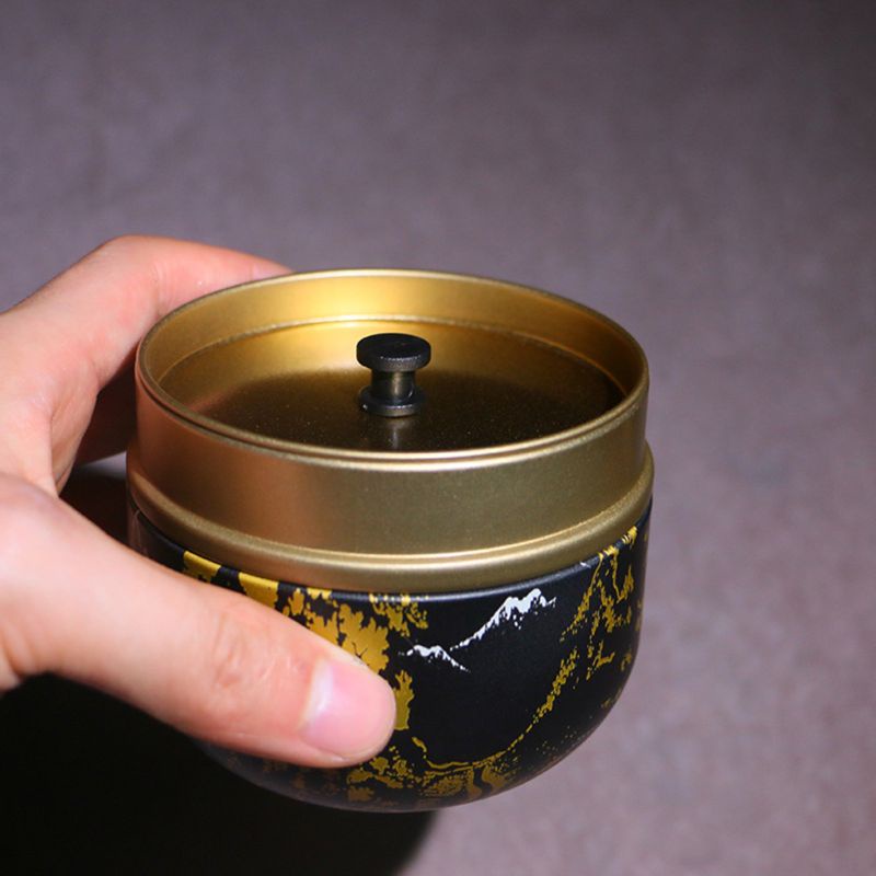 Hộp Thiếc Mini Hình Tròn Đựng Kẹo / Cà Phê / Bánh Bằng Kim Loại Cho Tiệc Cưới