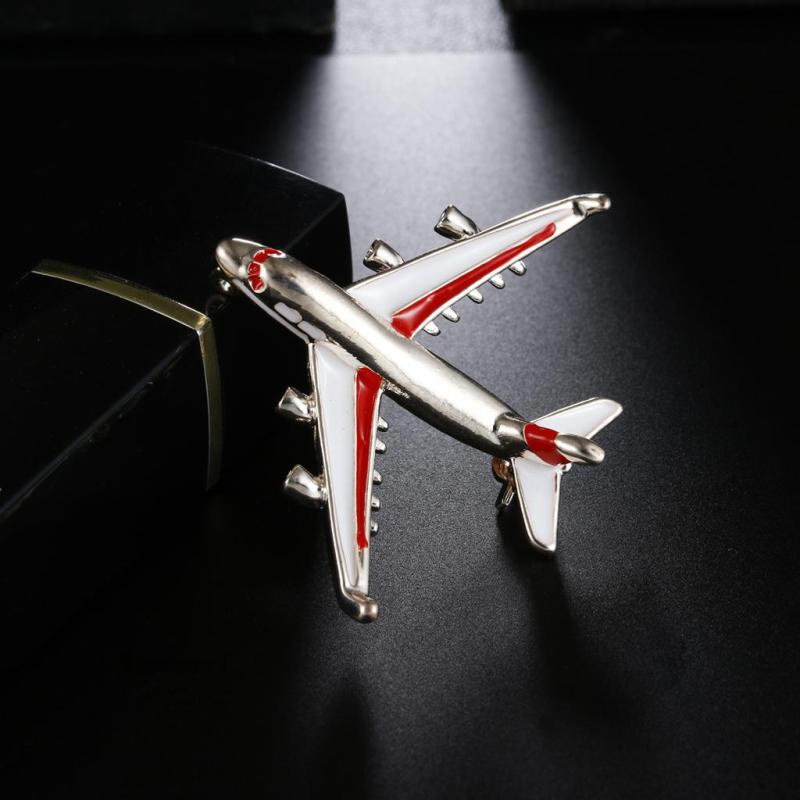 [Fenteer1] Ghim Cài Cổ Áo Hình Máy Bay Màu Xanh Dương Thời Trang Cho Nam Và Nữ