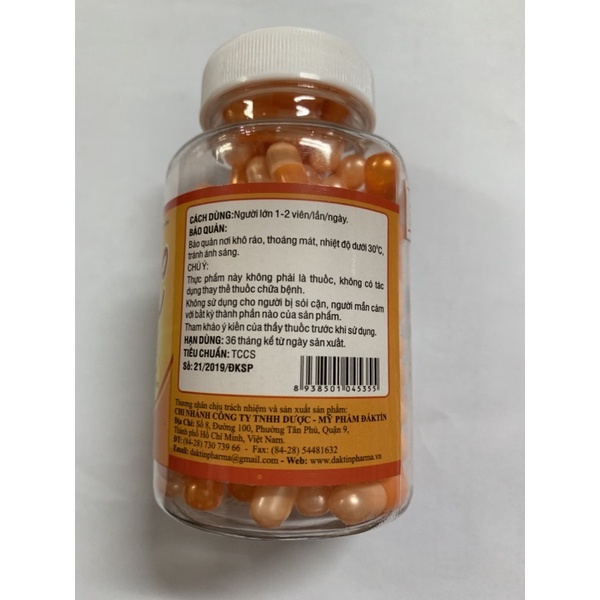Vitamin C 500mg lọ 100 viên nang