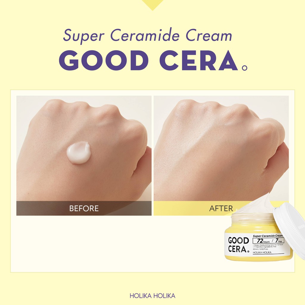 Kem dưỡng ẩm Hàn Quốc Holika Holika Good Cera cải thiện quá trình lão hóa duy trì độ ẩm 72h 60ml - 7140