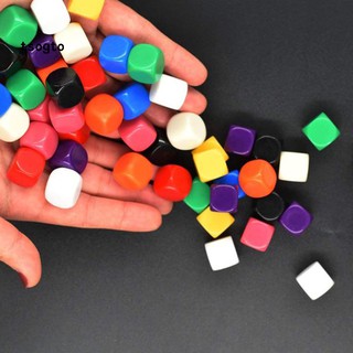 Set 20 viên xí ngầu trơn 6 mặt 16mm