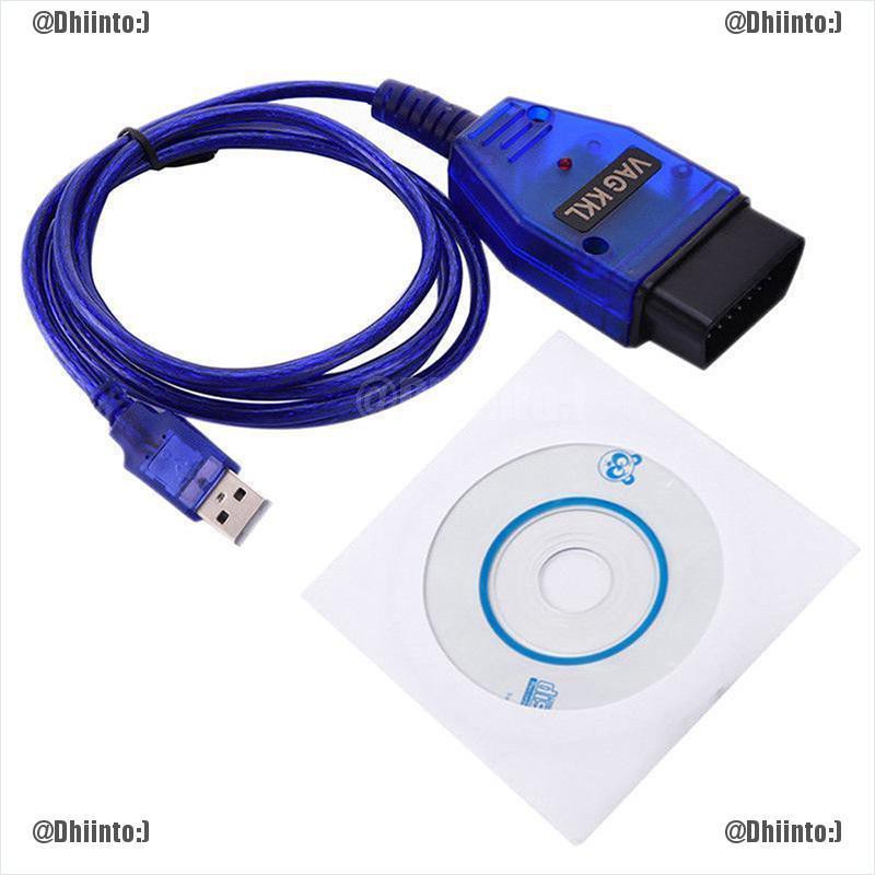 Dây cáp usb kkl vag-com 409.1 obd2 cho máy nội soi bao tử obd vw / audi / seat a + +