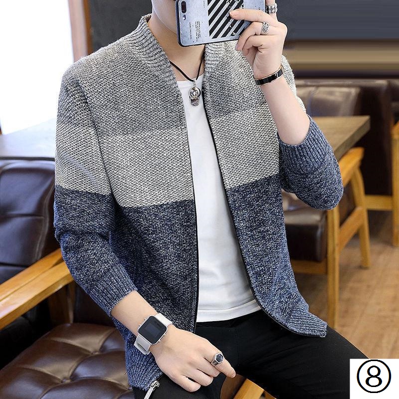 Áo Khoác Cardigan Len Dệt Kim Lót Nhung Dày Kiểu Mới Thời Trang Xuân Thu 2022