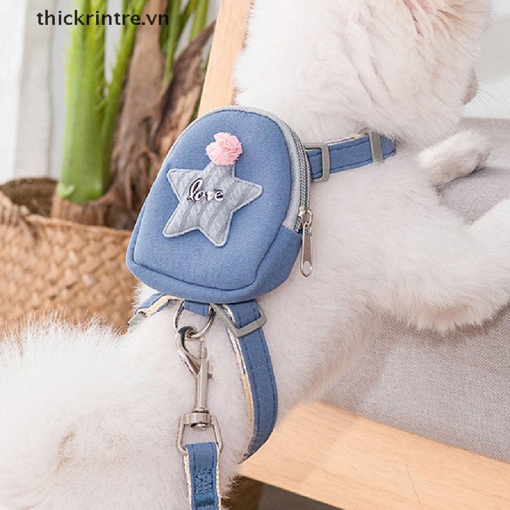 Bộ Dây Dắt Thú Cưng Đi Dạo Kèm Dây Dắt Tiện Dụng