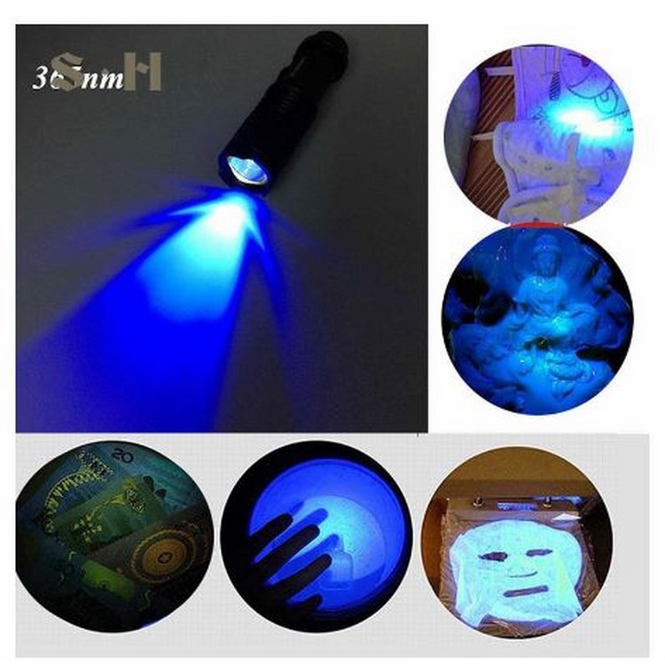 Đèn uv làm khô sơn móng tay soi phát hiện tiền, tem chống hàng giả, hàng loại 1 nhôm cao cấp