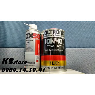 Combo dưỡng sên IX50 + Nhớt xe số, côn tay TSZ 10w40