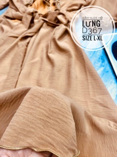 Bigsize Đầm nude hở lưng D367