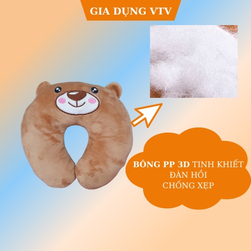 Gối chữ U chống mỏi cổ, Gối tựa cổ văn phòng, đi máy bay, ô tô chống mỏi cổ Gia Dụng VTV