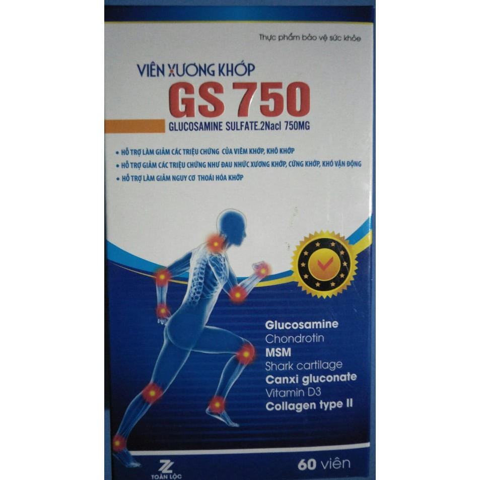 Viên Xương khớp GS 750. giảm đau xương khớp
