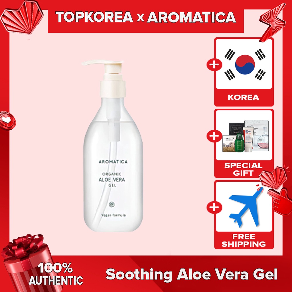 Gel làm dịu da AROMATICA chiết xuất lô hội Hàn Quốc 300ml