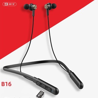 Tai Nghe Bluetooth BYZ B16 V5.0 Có Khe Thẻ Nhớ, Pin Trâu - BH 1 Năm - Hưng Long PC