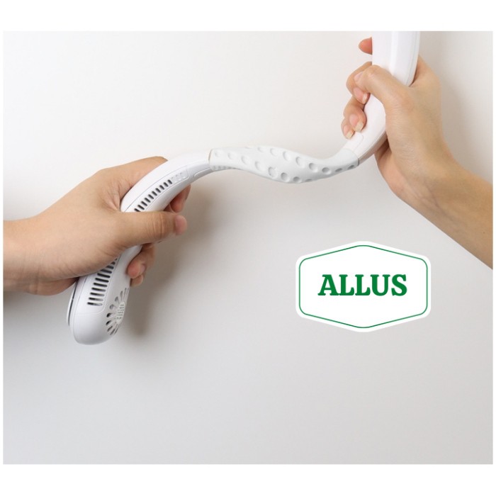 Quạt mini đeo cổ không cánh ALLUS _Biên độ thổi 360 độ mát mẻ dễ chịu, có thể sử dụng trong 3~5h_BH 1 tháng 1 đổỉ 1
