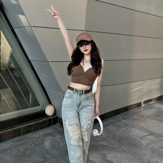 Áo Bra Thun Gân Tăm Dệt Kim Co Dãn Đệm Mút Nâng Ngực Quyến Rũ - BRA08