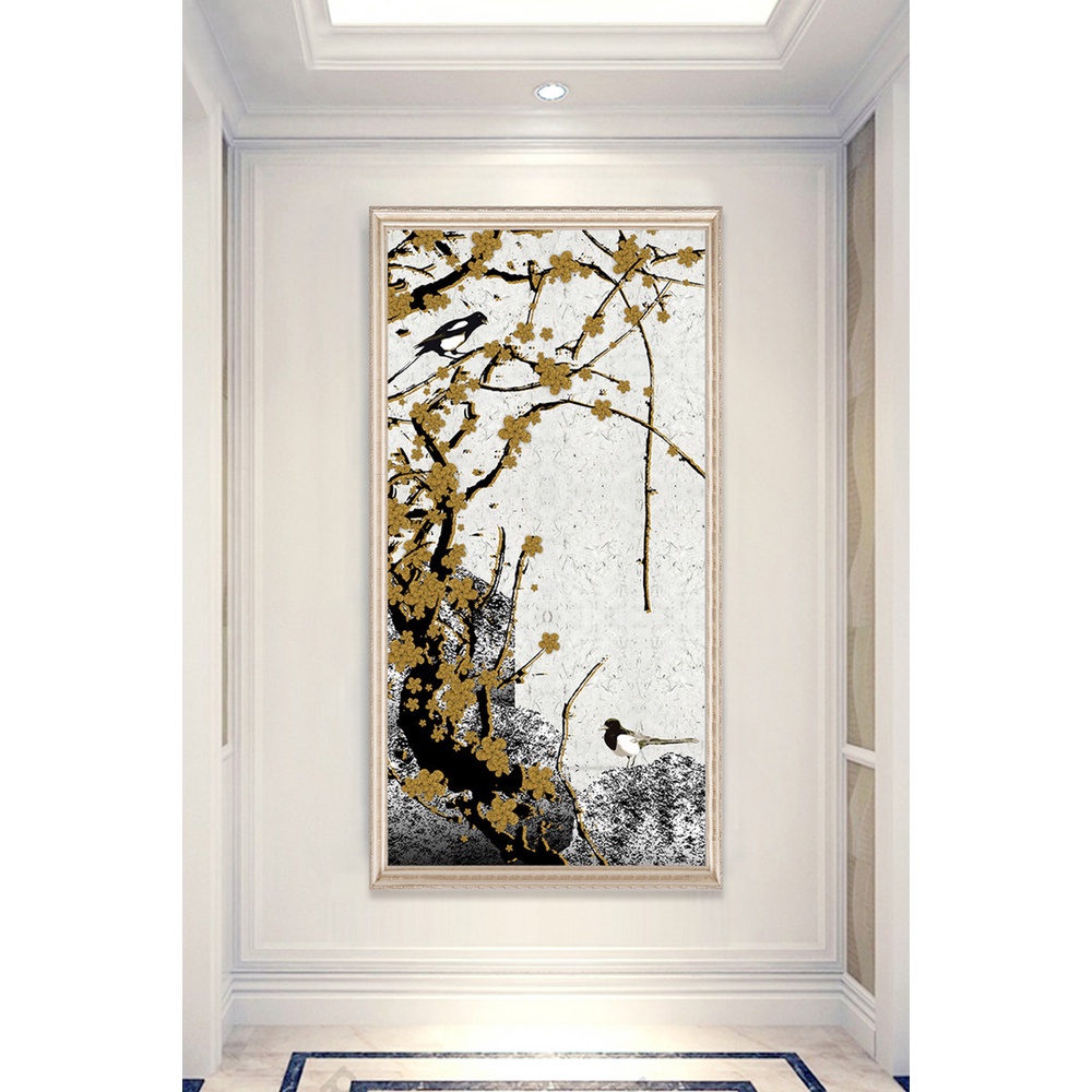 In hình ép gỗ Laminate TRANH HÀNH LANG TRUNG QUỐC - Mẫu 21 (50x75, 60x90, 70x110). In ảnh theo yêu cầu