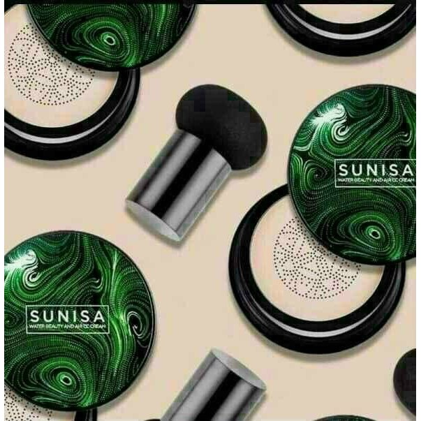Phấn nấm sunisa kèm cọ mút tán kem