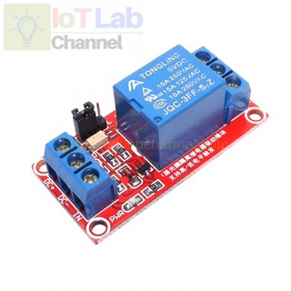 Mạch điều khiển 1 relay với opto cách ly 5V v2