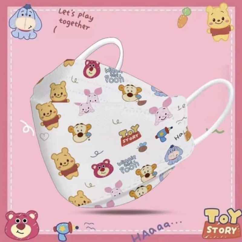Tổng Hợp KF94 Mẫu TOY STORY &amp; Winie the pooh Người Lớn Gói 10 Chiếc