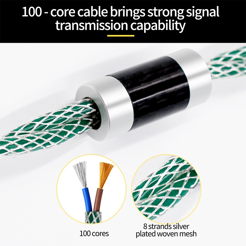 FAAEAL Earphone Upgrade Cable 0.75mm Earphones Replace Cable