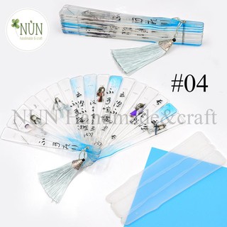 [MỘC68]  Khuôn Silicon - Khuôn Quạt Handmade