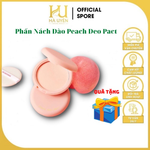 Phấn Nách Đào Peach Deo Pact Hương Đào Hút Mồ Hôi &amp; Khử Mùi Hiệu Qủa - Thương Hiệu Hàn Quốc - SO'NATURAL