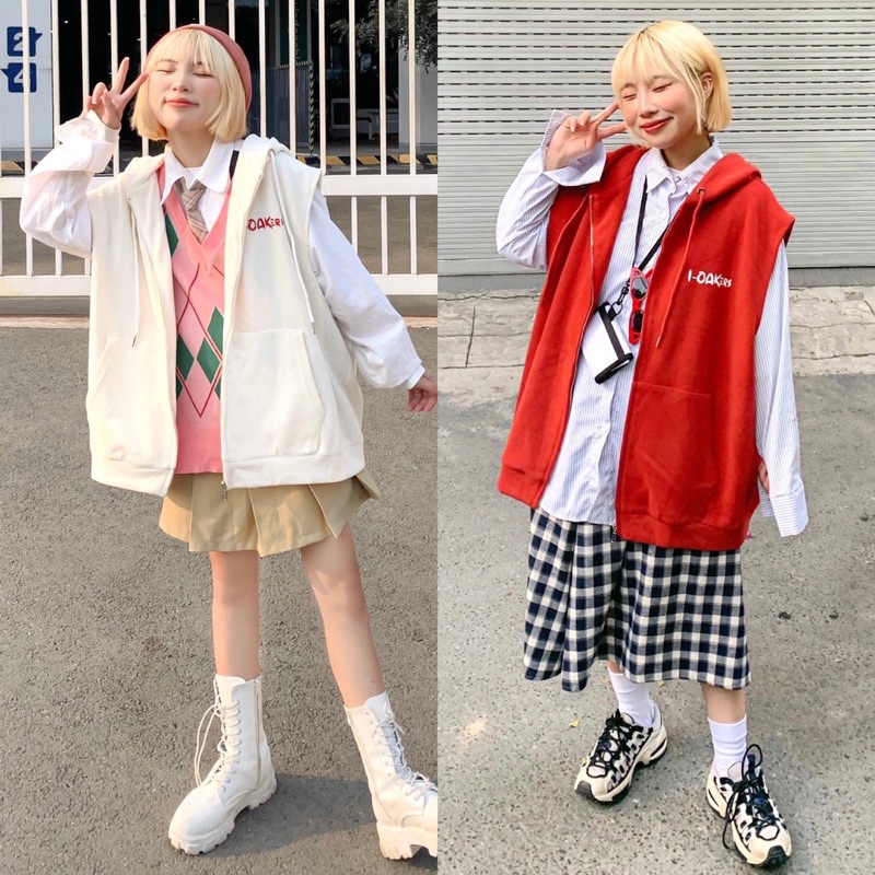 HOODIE VEST - ÁO HOODIE NGẮN TAY 1OAK